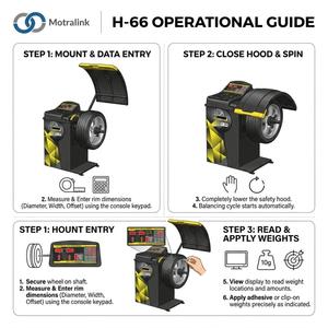 Máquina Digital de Balanceo de Ruedas con Velocidad de 200 rpm, Capacidad de 65 kg, Fuente de Alimentación de 110V/220V/380V, Garantía de 12 Meses para Centros de Servicio - Product Image 4