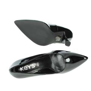 Zapatos de Tacón para Mujer K-10170 Negros Talla 36 con Punta en Pico - Product Image 6