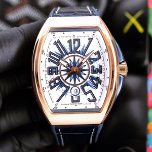 Premium Grade <b>Rose</b> Gold White Yachting Dial Date Luminous Waterproof High-End Precision Men Automatic Mechanical Wristwatch - Product Image 1