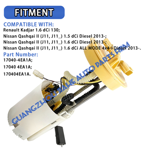 Ensemble de pompe à carburant électrique 17040-4EA1A pour Nissan Qashqai II 1.5 1.6 Renault <span class=keywords><strong>Kadjar</strong></span> 1.6 <span class=keywords><strong>DCi</strong></span> <span class=keywords><strong>130</strong></span> OEM 170404EA0A 170404EA1A - Product Image 2