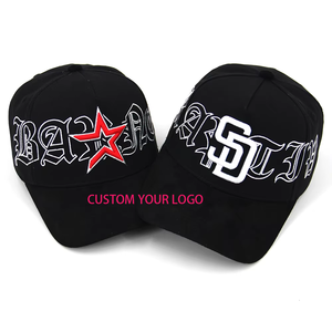 หมวกเบสบอลผ้าฝ้ายทวิล 100% 5 ชิ้นส่วน ปักโลโก้ตามสั่ง โครงกันน้ำ ลายจุดสองสี ผ้ากำมะหยี่ ปรับแต่งได้ - Product Image 4