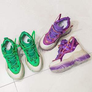 Trendy Chaussures Femmes 2024 Thick Sole Running Shoe Chunky Platform Wedges Sneakers for Ladies - Product Image 2