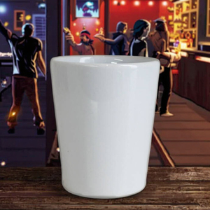 Vendita diretta della fabbrica di <span class=keywords><strong>vetro</strong></span> personalizzato in ceramica da 60ml tazza di sublimazione Scratch bianco colpo di ceramica tazza di whisky - Product Image 6