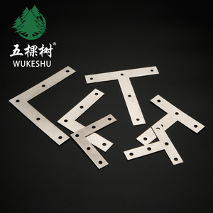 Supports d'angle en forme de T et de L Wukeshu, 2 mm, acier laminé à froid, nickelé, pour quincaillerie de meubles - Product Image 2