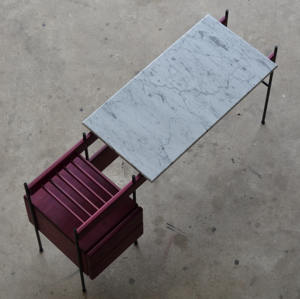 आधुनिक लक्जरी फ्रेंच प्राकृतिक लकड़ी डेस्क संगमरमर कार्यालय तालिका घर के उपयोग भंडारण के लिए सरल रचनात्मक डिजाइनर धातु कंप्यूटर डेस्क - Product Image 5