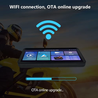 Carplay Portátil para Motocicleta con Pantalla Táctil de 6.3 Pulgadas, Android Auto Inalámbrico, Resistente al Agua IP67 y DVR Integrado para Motos