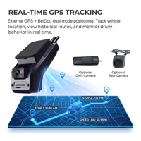 Caméra embarquée 4G LTE 4 canaux pour flotte, ADAS, DMS, GPS, CMSV6, DVR de voiture, vidéo en direct à distance