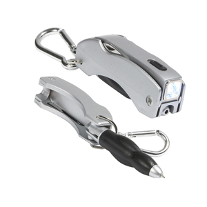 Biểu Tượng Tùy Chỉnh In Mini Đa Chức Năng <span class=keywords><strong>4</strong></span> Trong <span class=keywords><strong>1</strong></span> Keychain Công Cụ Không Gỉ Lolding Ánh Sáng Bút - Product Image 3