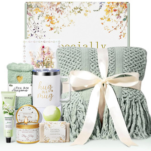 Coffret Cadeau de Luxe pour Femme - Panier de Soins Personnels, Kit de Détente Spa, Meilleure Vente & Cadeau de Mariage, Boîte Cadeau en Gros - Product Image 1