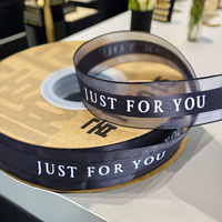 Ruban en maille personnalisé « Juste pour vous » pour la décoration de gâteaux, les bouquets floraux, l'emballage cadeau, taille et artisanat personnalisables