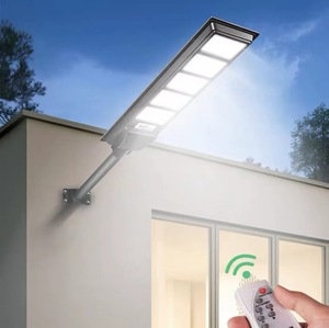 Lampadaire solaire LED en alliage d'aluminium IP65 5000K lumière du jour, montage mural, télécommande, garantie 5 ans, angle de faisceau 144°, IRC 70 - Product Image 3