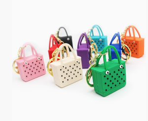 Mini porte-clés pendentif en caoutchouc, accessoires de sac de plage, cadeau d'été, fournisseur de porte-clés de plage personnalisés - Product Image 2
