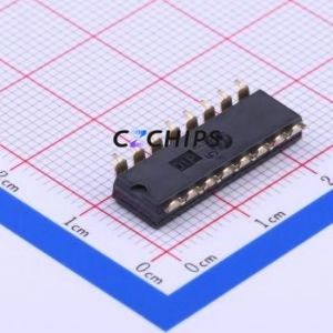 DMR-08-T-V-T/R DIP Switch SMD-16P,6.2x21.3mm Switch Flat Toggle, Groove Type Single Pole Single Throw 8 2.54mm - Product Image 2