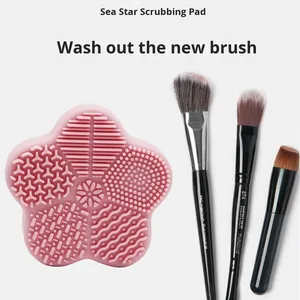Wet and Dry <b>Silicone</b> Cleaning Pad New Starfish Makeup Brush Cleaner Beauty <b>Tools</b> in Stock for Wholesale - Product Image 6