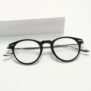 إطار نظارات من التيتانيوم من Figroad في شنتشن إطار نظارات بصرية من التيتانيوم خفيف للغاية نظارات قراءة صناعة يدوية