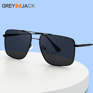 Lunettes de soleil carrées Greyjack pour hommes, verres TAC UV400, monture complète, conduite, extérieur, mode - Product Image 1