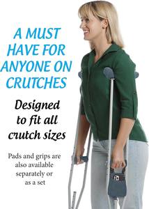 ไม้เท้าคุณภาพสูง ตัวอย่างฟรี ดีไซน์อะลูมิเนียมอัลลอยด์ กันลื่น มั่นคง สำหรับผู้สูงอายุและผู้พิการ ปรับระดับได้ พร้อมกระเป๋า - Product Image 2