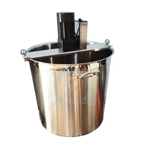 stainless steel equipment industrial boiling pot tilting automatic leak basket interlayer pot