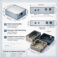 Boîtier en aluminium CNC sur mesure |   Boîtiers usinés avec précision pour l'électronique, le contrôle industriel et les projets OEM