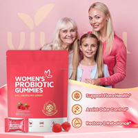En stock – Gummies véganes aux herbes et probiotiques OEM à la canneberge pour la santé féminine, l'équilibre du pH, la vitamine C, le soutien immunitaire et le bien-être intestinal