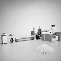 Granulateur de film plastique PE PP à double vis pour sacs postaux, machine de recyclage SJ110/100