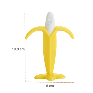 <span class=keywords><strong>Mordedor</strong></span> de Silicona Suave de Grado Alimenticio, Forma de Plátano, Libre de BPA, Juguete <span class=keywords><strong>para</strong></span> Bebés - Product Image 2