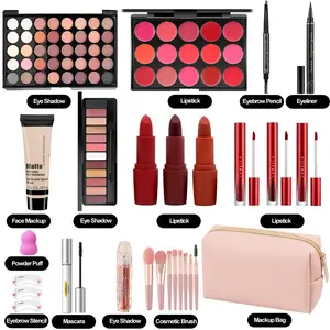 30 Pcs Wide Application Cosmetic Different Styles All In One Full Professional Girls With Storage Bag Combo Makeup Set