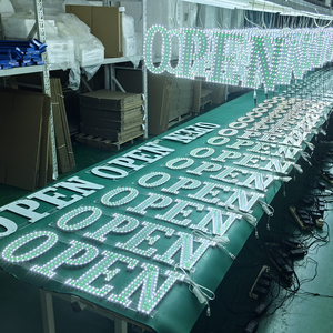 10 inch màu xanh lá cây màu trắng dẫn dấu hiệu mở, SMD tay-on LED mở PCB nhôm Board signage - Product Image 6