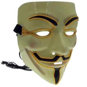 Flash Legare di EL Led Incandescente Dj Viso Maschera Cosplay di Modo Del Partito di Ballo Maschera per la Mascherina di faida - Product Image 2