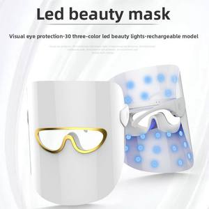 Masker Terapi LED Medis Langsung |   Perangkat Perawatan Wajah Rumahan 4-in-1 400mAh Isi Ulang 3 Warna Pelindung Mata ABS+PET Light Guide - Product Image 5