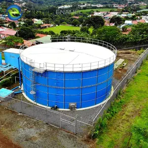 acid/alkali sewage water treatment plant with enamel bolted tank