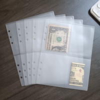 Pochettes de défi d'épargne personnalisées en PVC mat durable, rechargeables, pour 100 enveloppes, format A5, avec 4 fentes