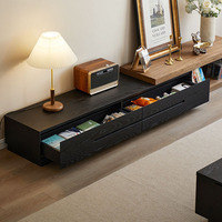 Mueble de TV Extensible, Mueble de Salón, Mueble de Almacenamiento Simple y Moderno para Espacios Pequeños