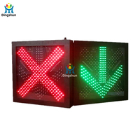 Feu de signalisation LED pour station de péage, prix de gros direct usine, avec flèche verte et croix rouge