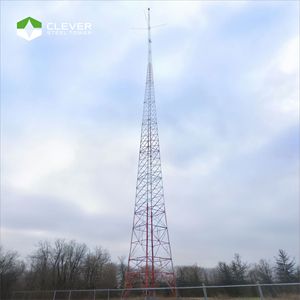 Torre di Telecomunicazione 45m a Quattro Gambe Autoportante in Acciaio Angolare Zincato a Caldo Q345B per GSM e Microonde - Product Image 1