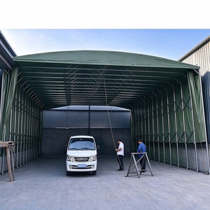 Tente pliante mobile d'extérieur en tissu PVC, à ouverture coulissante, pour entrepôt de stockage portable et abri de voiture - Product Image 6