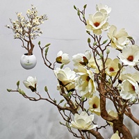 Tik Tok YouTube Instagram Tanaman Bonsai Buatan Terbaru dalam Pot, Pohon Sakura Artifisial Warna Pink Putih untuk Dekorasi Rumah Dalam Ruangan