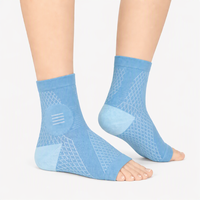 Chaussettes de compression personnalisées sans couture anti-entorse pour le sport et le soutien athlétique, vente en gros OEM, tricotées pour hommes, femmes et adultes