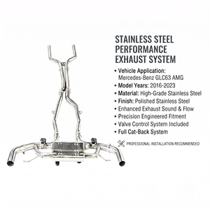 Vortex Global-Workshop Selected Stainless Steel Tubing For Mercedes-Benz GLC63 AMG 4.0T 2016-2023 - Product Image 1