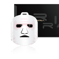 Masque facial et cervical LED 4 couleurs IBORRIA M226, photothérapie pour le raffermissement de la peau, traitement de l'acné, élimination des rides - Portable et maniable