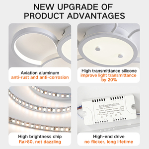 Lampada da <span class=keywords><strong>Soffitto</strong></span> Moderna in Ferro con Telecomando a Forma <span class=keywords><strong>di</strong></span> Ape Cartoonesca per Cameretta Bambini, Luce Calda per Camera da Letto - Product Image 5