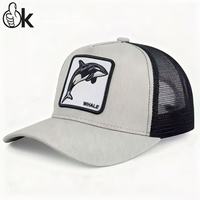 Casquette de camionneur à 5 panneaux de haute qualité OEM, avec patchs en caoutchouc PVC doublés, logo personnalisé, casquette Barbas, casquettes, patchs brodés, casquettes vierges