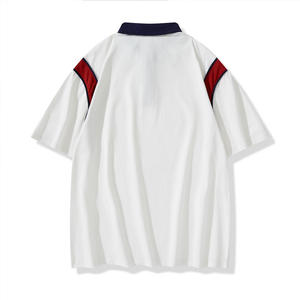 เสื้อผู้ชายแขนยาวสีกรมท่าล้วน ผ้าผสมคอตตอนและโพลีเอสเตอร์คุณภาพสูง ทอแบบไม่เป็นขุย มีกระเป๋า สไตล์ลำลอง หรูหรา  พร้อมปักโลโก้ตามสั่ง - Product Image 2