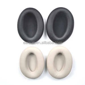 Oreillettes de protéines de remplacement en cuir respirant de haute qualité Earsun pour casque supra-auriculaire <span class=keywords><strong>WH</strong></span>-<span class=keywords><strong>1000XM3</strong></span> <span class=keywords><strong>Sony</strong></span> - Product Image 2