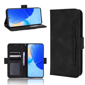 Étui portefeuille en cuir à rabat avec plusieurs emplacements pour cartes, motif rayures de bétail, pour téléphone HUAWEI Honor 50 <span class=keywords><strong>SE</strong></span>/ <span class=keywords><strong>Nova9</strong></span> <span class=keywords><strong>SE</strong></span> - Product Image 1