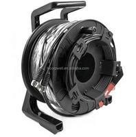 IP44 Mini porte-enrouleur de câble rétractable petit support de rouleau de tambour pour équipement à fibre optique tactique