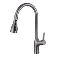 Robinet d'évier de cuisine direct d'usine Style classique moderne coulissant avec eau chaude froide rotative anti-éclaboussures lave-vaisselle en laiton