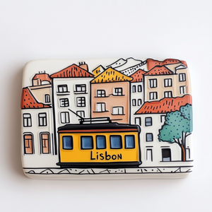 Aimant de réfrigérateur en résine unique personnalisé <span class=keywords><strong>Souvenir</strong></span> de voyage <span class=keywords><strong>Lisbonne</strong></span> imprimé en 3D feuille moyenne de style animal moderne avec logo pour la décoration de la maison - Product Image 5