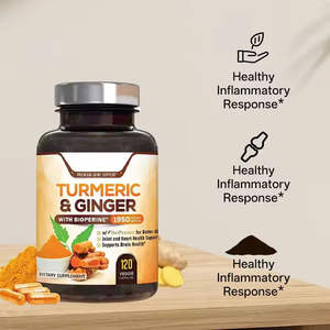 Extrait d'herbes de qualité alimentaire Ganoderma Lucidum Cur en capsules végétariennes avec ingrédient actif Curcumine et poudre d'<span class=keywords><strong>Aloe</strong></span> <span class=keywords><strong>Vera</strong></span> en flacon - Product Image 2