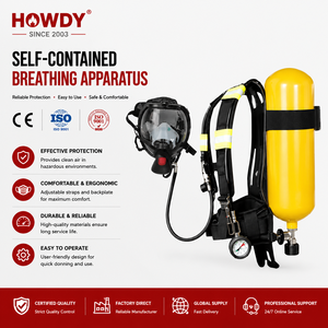 Ensemble SCBA de haute qualité, sécurité marine, sauvetage, cylindre en acier et fibre de carbone 6,8 L, masque facial complet pour pompier, lutte contre l'incendie - Product Image 1